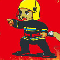 消防兵可爱卡通头像图片