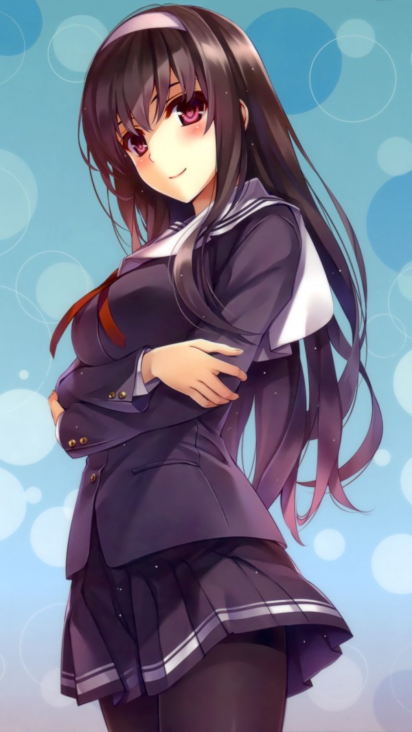 日本动漫学生制服美女图片赏析 - 唯一图库