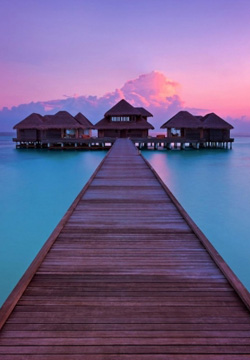 马尔代夫海滩风景图片