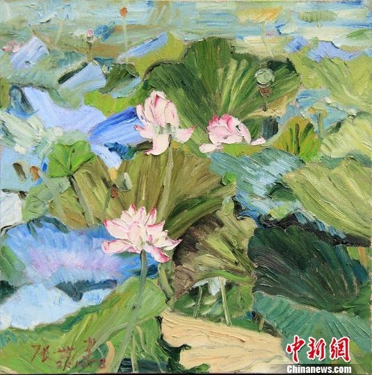 艺术家张世建油画个展现锛偤捎锘ㄏ泔紓