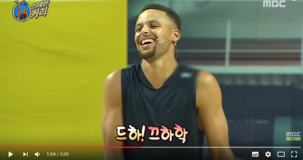 刘在石球赛出狂招!库里傻眼篮下惨叫