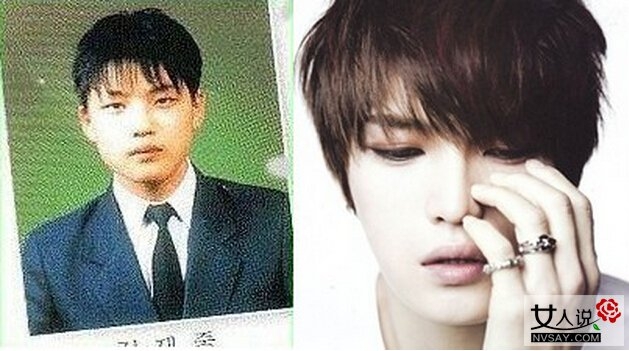 金在中整容前后图片 双眼皮真得后天长的?