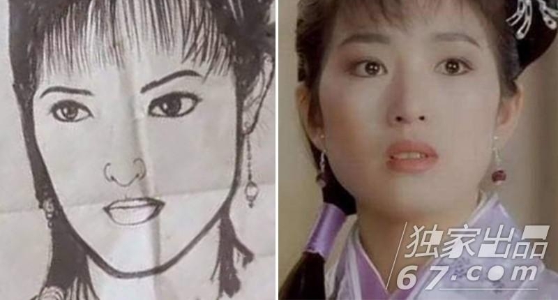 太不走心了,哈哈!这“抽象派”画像 林更新胡歌看了要打人