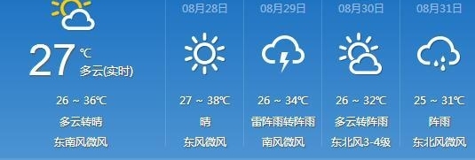 ��������Ԥ����8��27�ա�8��31��