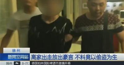 男子离家出走放出豪言 不料却是以偷盗为生