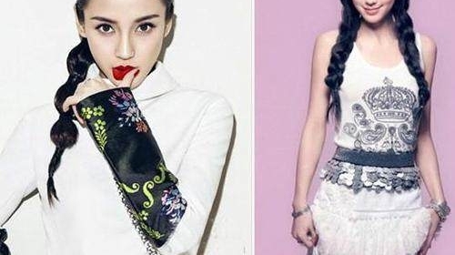 Angelababy新造型撞脸郑爽,左脸被发现肿起一块小包