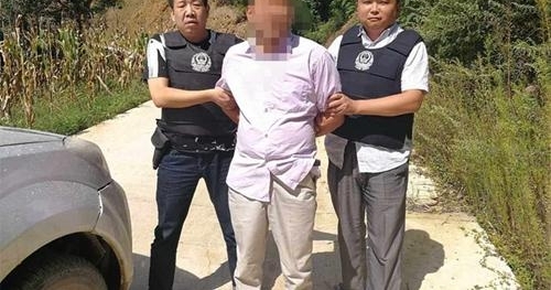 山阳公安抓获部督网上逃犯