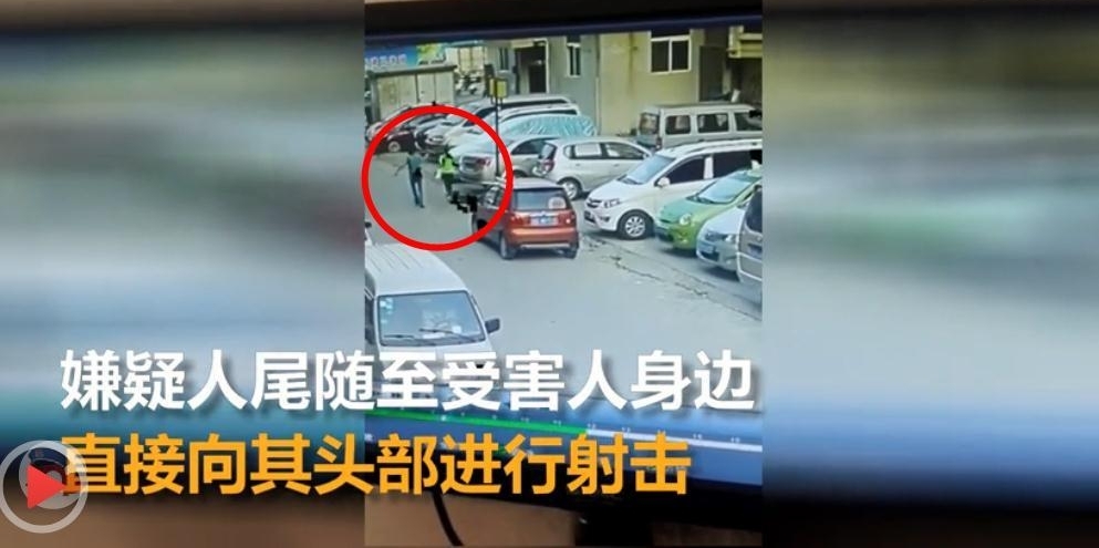 监控曝光柳州女幼师遭枪杀 嫌疑人已被抓