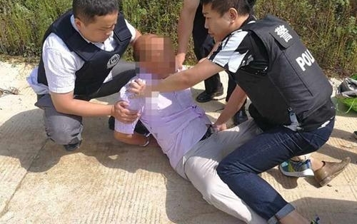 山阳公安抓获部督网上逃犯