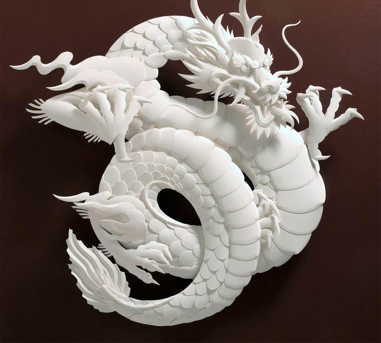 美国艺术大师立体纸雕:犹如汉白玉般光洁 心都醉了