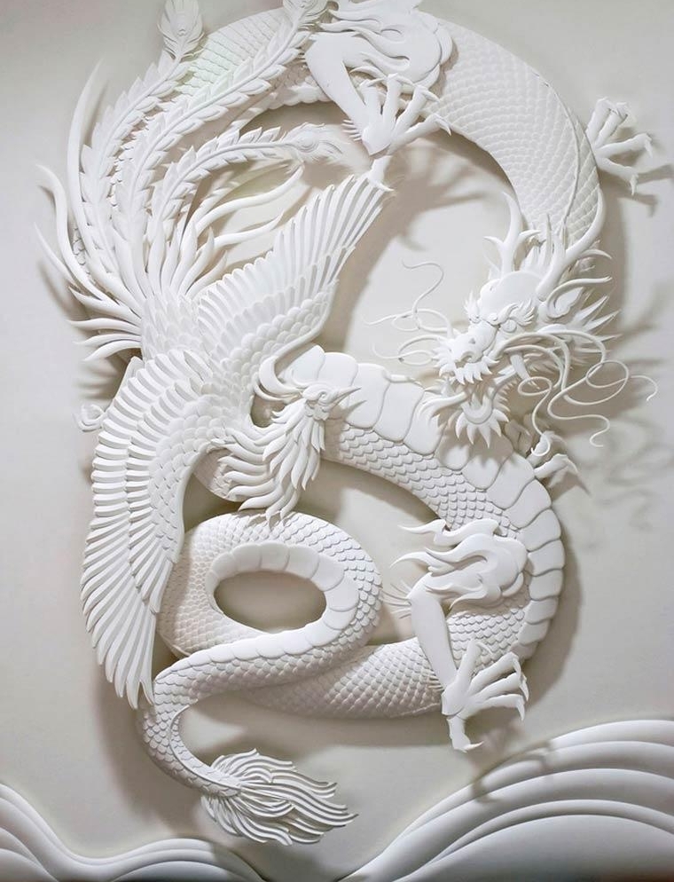 美国艺术大师立体纸雕:犹如汉白玉般光洁 心都醉了
