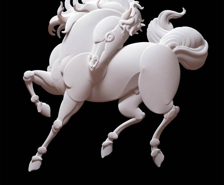 美国艺术大师立体纸雕:犹如汉白玉般光洁 心都醉了