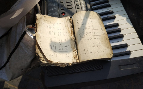 七旬无腿郑州老人是个音乐人 每天都要在公园弹几曲