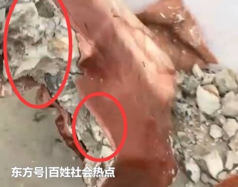 男子花高价买了一块寿山石,却不小心将它摔碎,结果让他气愤不已