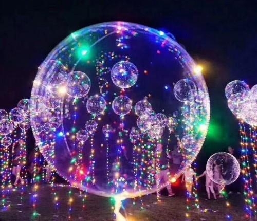 一夜之间,这种会发光的透明气球占领街头!波波球颜值高隐患也大!