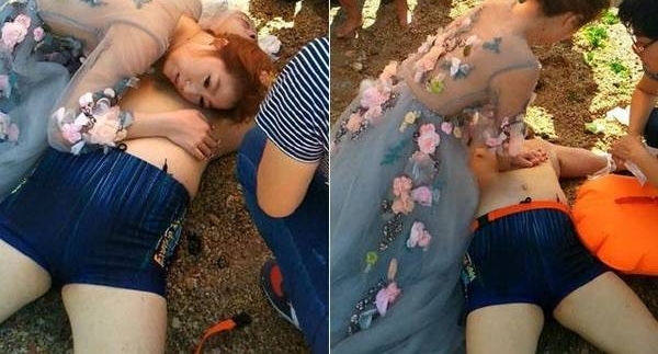 接亲路上新娘突然抱住陌生男子狂吻,新郎却在一旁加油鼓劲