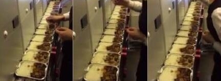 空姐吃多份飞机餐 航空公司回应:系娱乐摆拍