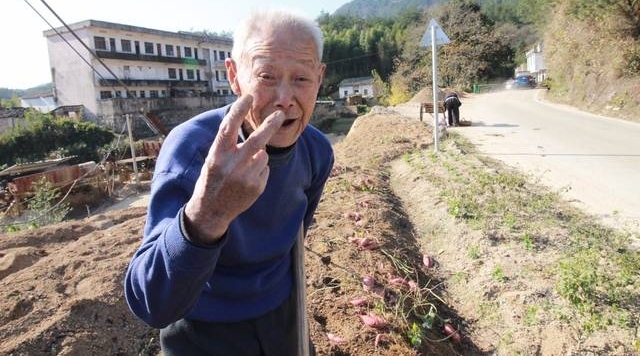 88岁老人养仨儿一个指望不上 仍下地干活讨口饭吃