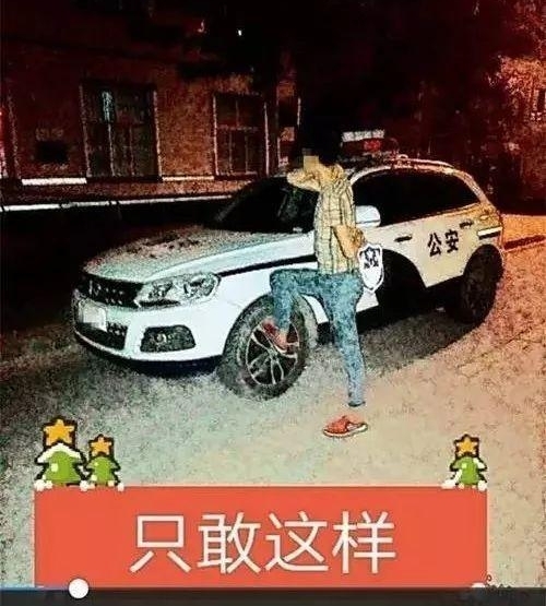 宁夏网红为了蹭热度,打起了警车的主意,盘点2017宁夏网红干的奇葩事