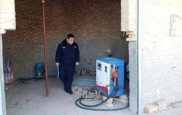 永济男子非法加油被拘留