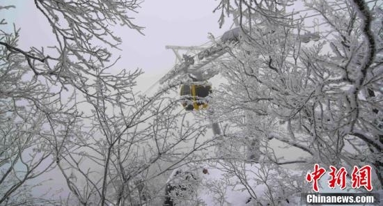 河南老君山雪后玉树琼枝美景如画