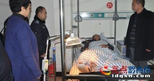 贞丰一老人被车碾压受伤 城管援手暖心相救