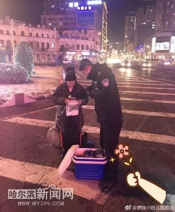 哈尔滨特警 情人节被众女粉“表白”,6万多个ZAN,缘起于一个温暖善举...