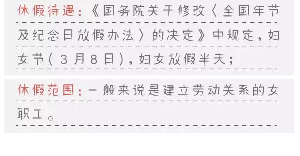 国家明确规定3月8日妇女放假半天 这些事你应知道