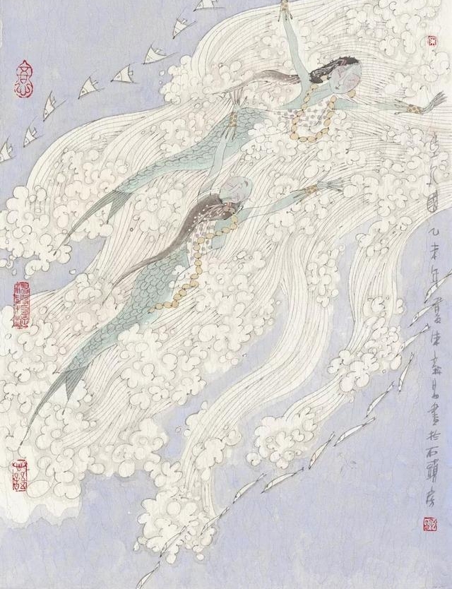 一头十身的何罗鱼,乳为目脐为口的刑天……他用画笔复活《山海经》的神怪异兽