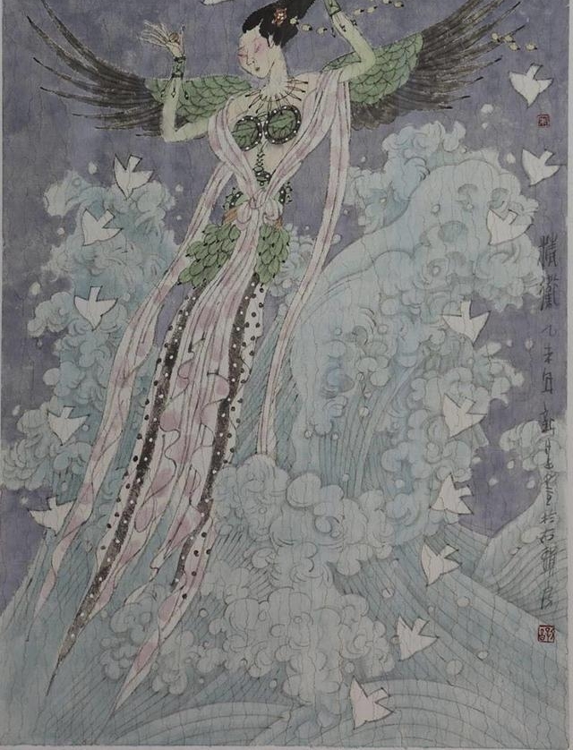 一头十身的何罗鱼,乳为目脐为口的刑天……他用画笔复活《山海经》的神怪异兽