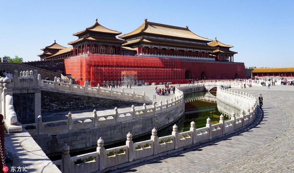 北京故宫对古建筑及地砖大面积修缮下半年启动养心殿修缮工程
