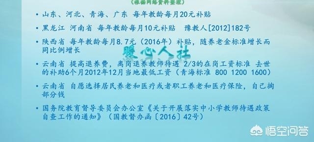 原民办教师的养老补贴应该增加吗?