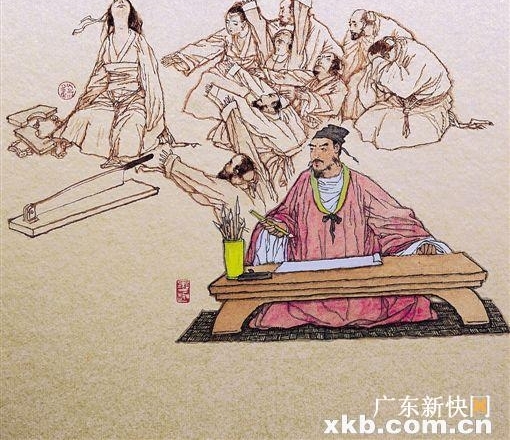 中国古代历史名人百图汪晓曙绘画作品展