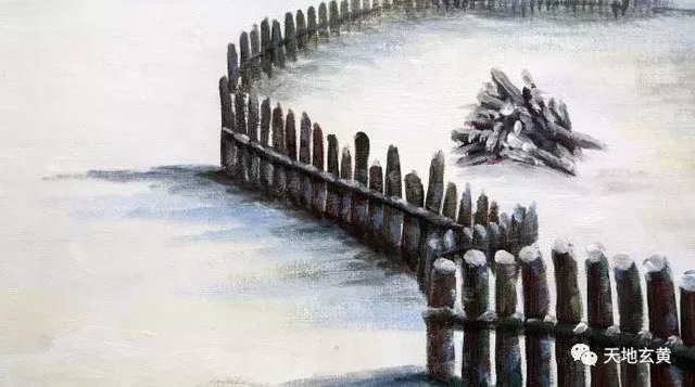 「雅赏」郑建新油画《山村晴雪》