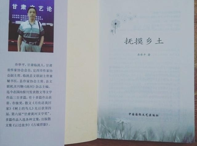 定西市临洮县作家乔举平散文《抚摸故乡》