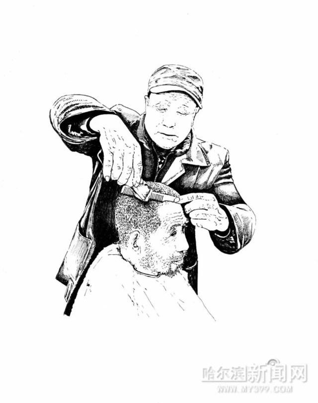 磨刀匠、剃头匠、崩爆米花师傅……那些消失在(哈尔滨)街角的身影丨有人为他们画像了