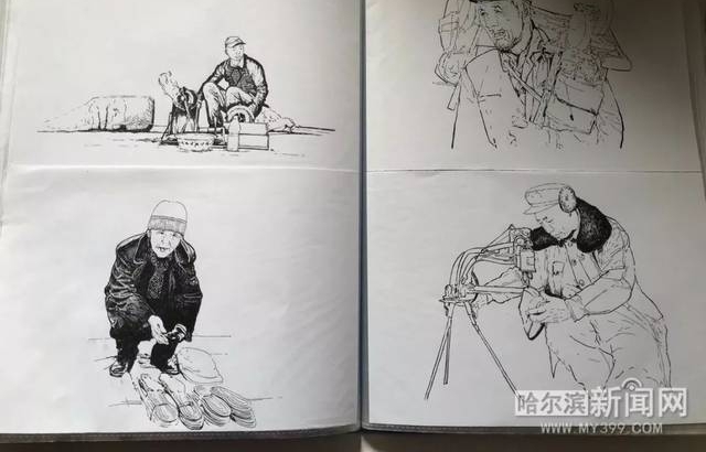 磨刀匠、剃头匠、崩爆米花师傅……那些消失在(哈尔滨)街角的身影丨有人为他们画像了