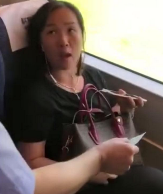 “霸座团”再添外籍成员:外籍女子霸座,并向拍摄人员泼水