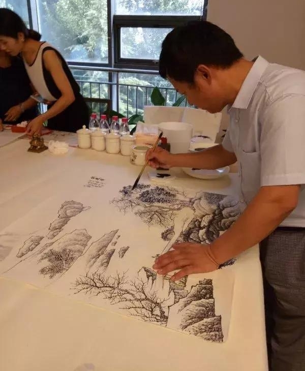 万山红遍,层林尽染|国画名家孙通成用画诠释秋,展现红色之美