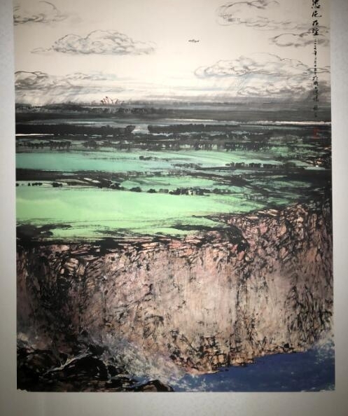 郝鹤君山水画展开幕,陈金章评价:我很佩服他,他是我们很好的榜样