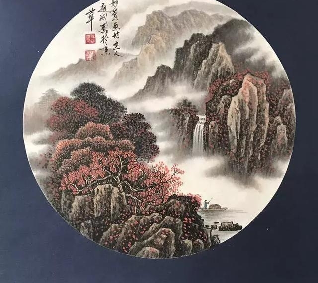 万山红遍,层林尽染|国画名家孙通成用画诠释秋,展现红色之美