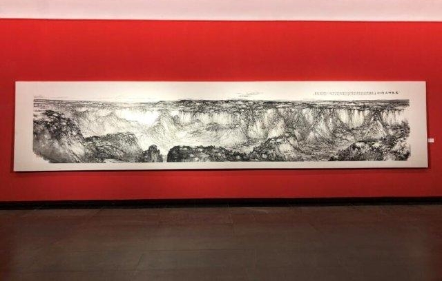 郝鹤君山水画展开幕,陈金章评价:我很佩服他,他是我们很好的榜样