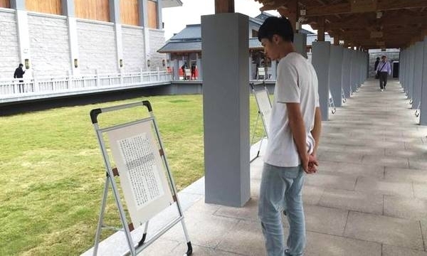 张成生书写党的十九大报告作品展在奉举办