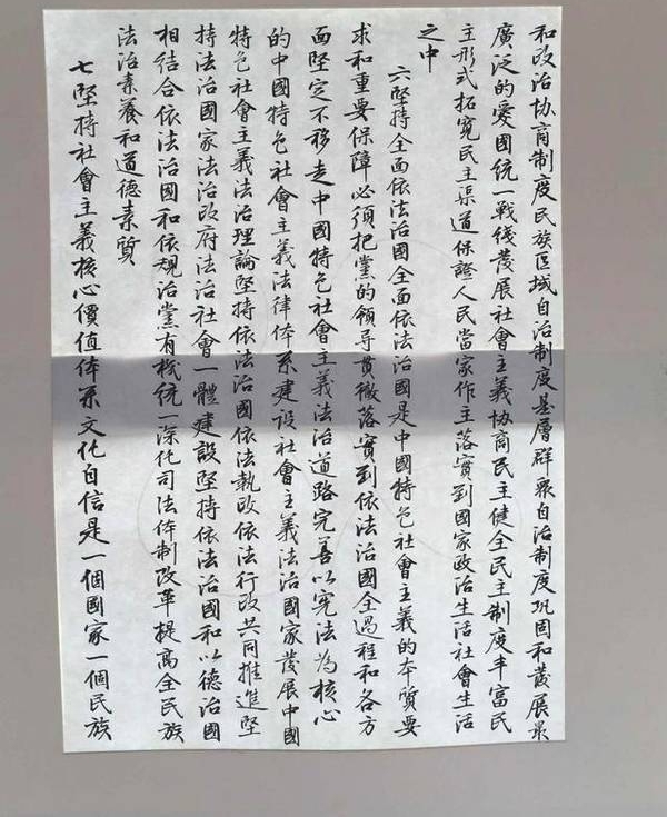 张成生书写党的十九大报告作品展在奉举办