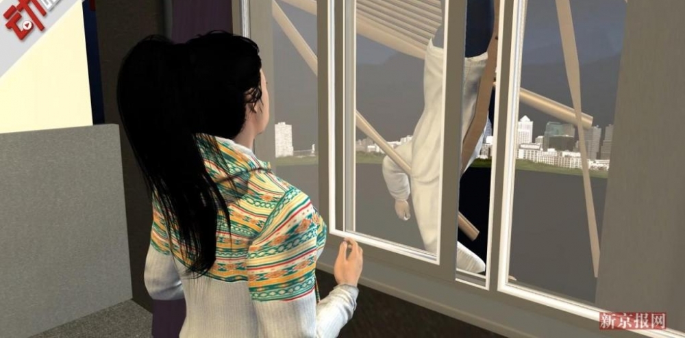 Ů�񾯰�ҹ����������һ�� 6¥���⵹��һ�ˣ�