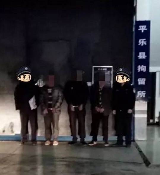 桂林平乐警方重拳出击,天抓获“毒虫”11 名!