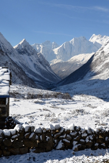 神奇瑰丽的尼泊尔雪山自然风景图